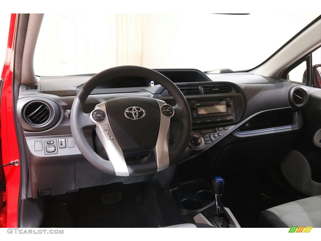 2013 Toyota Prius c Hybrid One Black Dashboard Photo #143934844