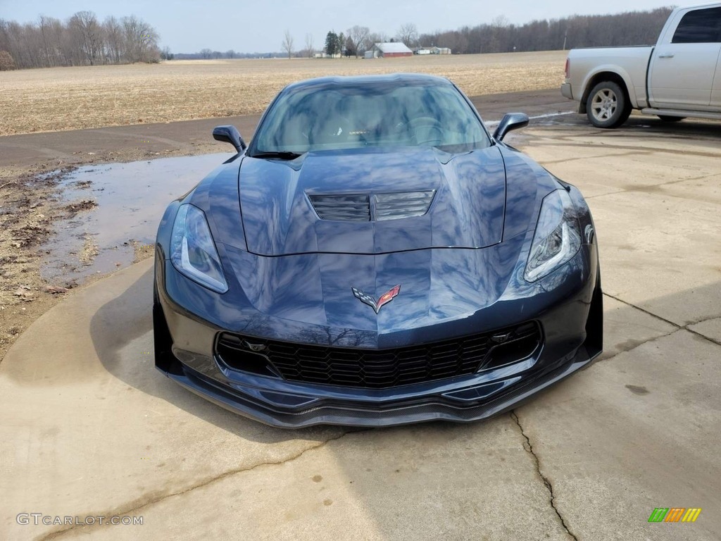 2016 Corvette Z06 Coupe - Night Race Blue Metallic / Jet Black photo #6