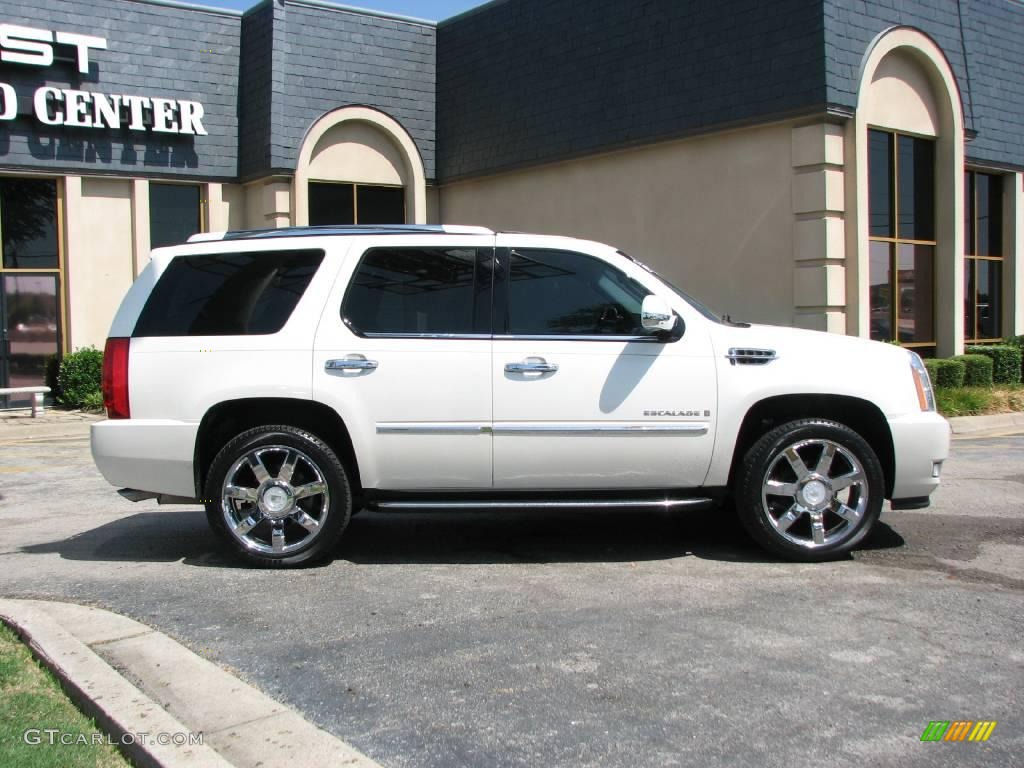 2008 Escalade  - White Diamond / Ebony photo #7