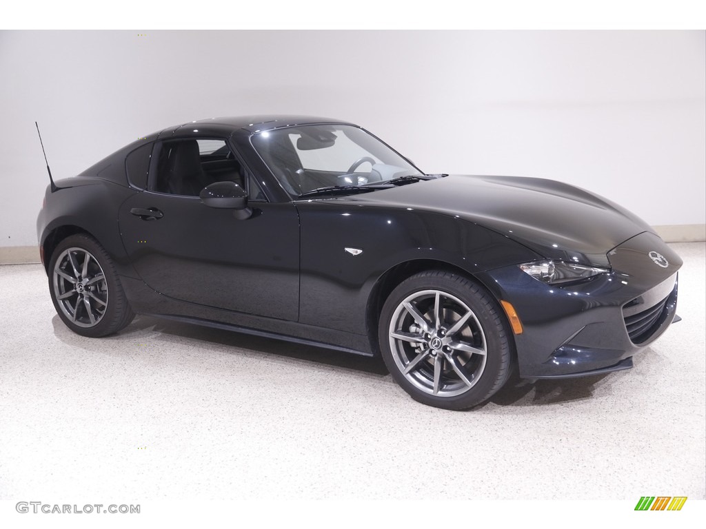 Jet Black Mica 2020 Mazda MX-5 Miata RF Grand Touring Exterior Photo #143935512