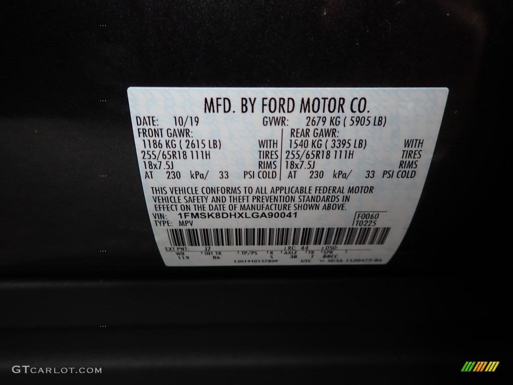 2020 Explorer XLT 4WD - Magnetic Metallic / Ebony photo #16