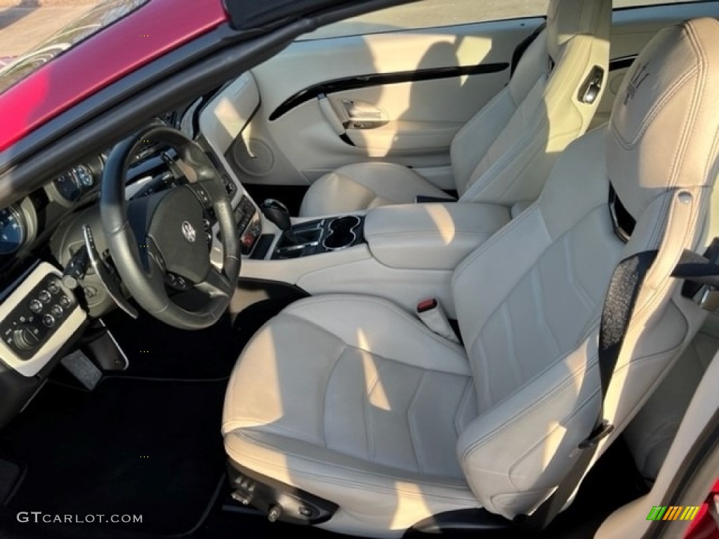 Bianco Pregiato Interior 2014 Maserati GranTurismo Convertible GranCabrio Sport Photo #143936775