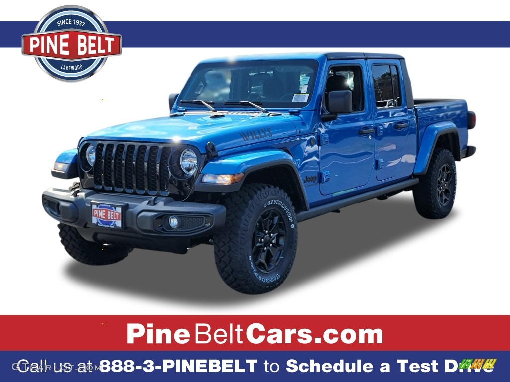 2022 Gladiator Sport 4x4 - Hydro Blue Pearl / Black photo #1