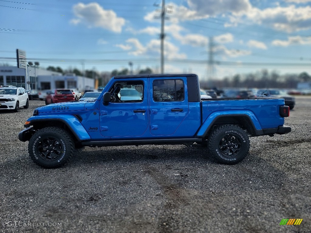 2022 Gladiator Sport 4x4 - Hydro Blue Pearl / Black photo #3