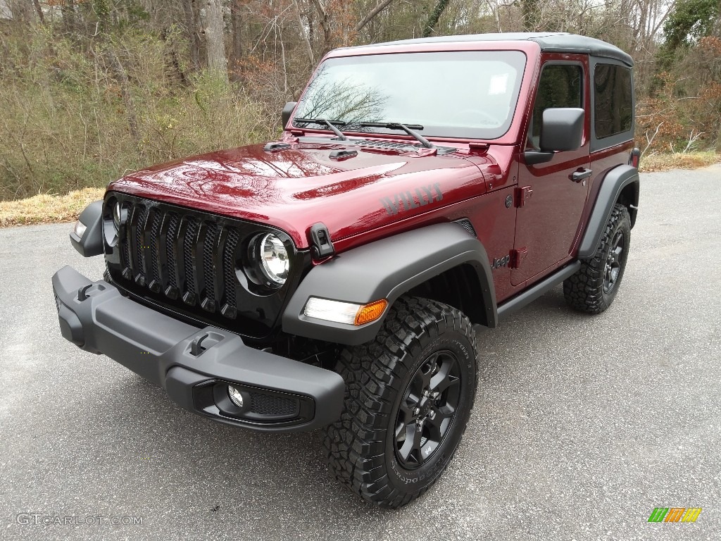 2022 Wrangler Willys 4x4 - Snazzberry Pearl / Black photo #2