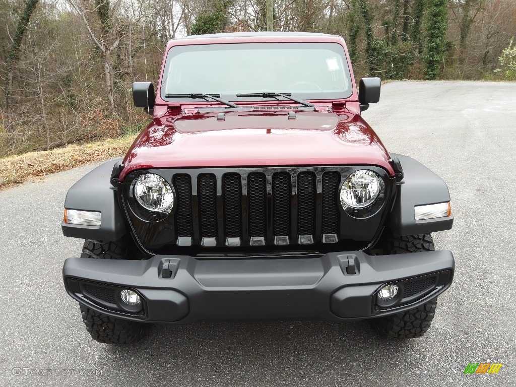 2022 Wrangler Willys 4x4 - Snazzberry Pearl / Black photo #3