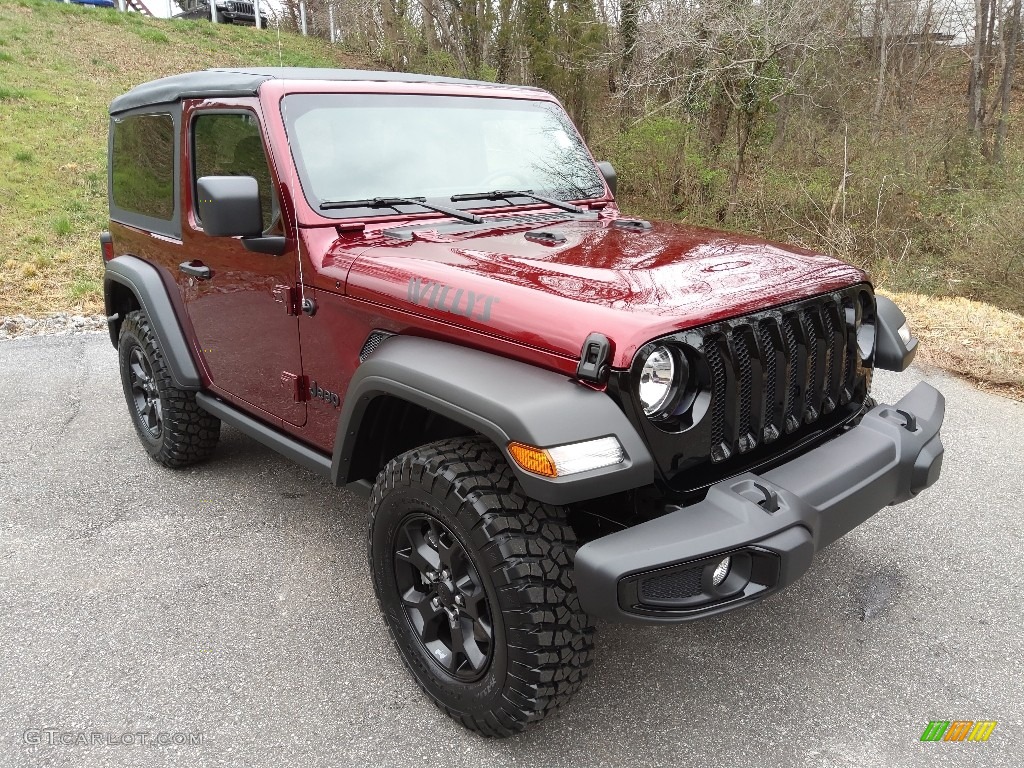Snazzberry Pearl 2022 Jeep Wrangler Willys 4x4 Exterior Photo #143937811
