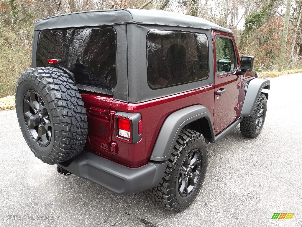 2022 Wrangler Willys 4x4 - Snazzberry Pearl / Black photo #6