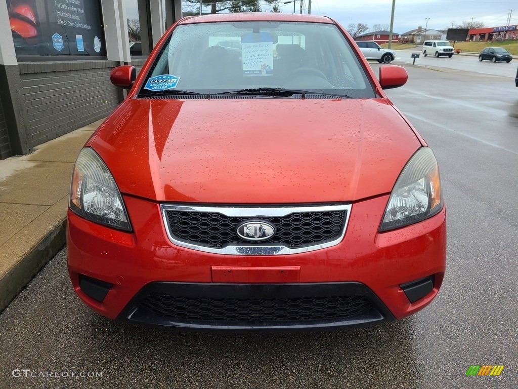 2010 Rio LX Sedan - Tropical Red / Gray photo #29