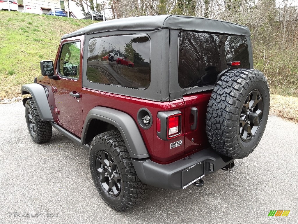 2022 Wrangler Willys 4x4 - Snazzberry Pearl / Black photo #8