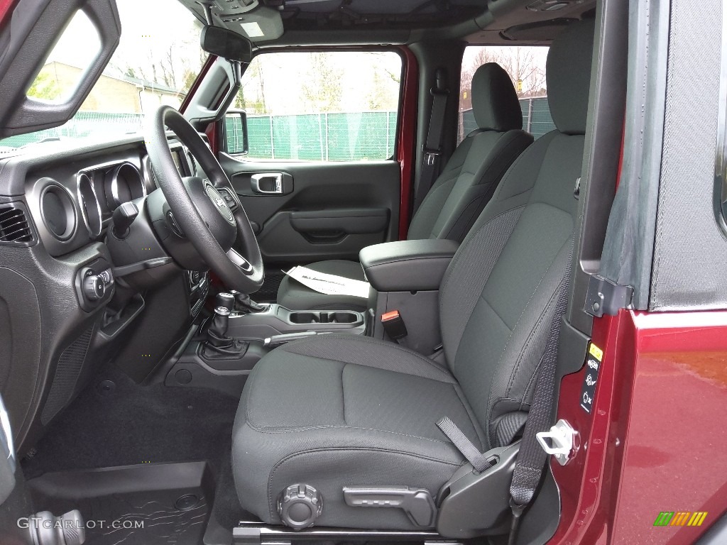 Black Interior 2022 Jeep Wrangler Willys 4x4 Photo #143937981