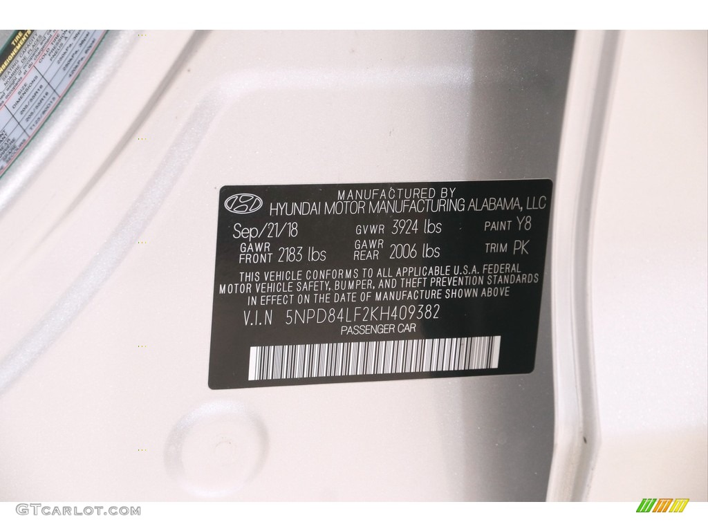 2019 Elantra Value Edition - Symphony Silver / Gray photo #19