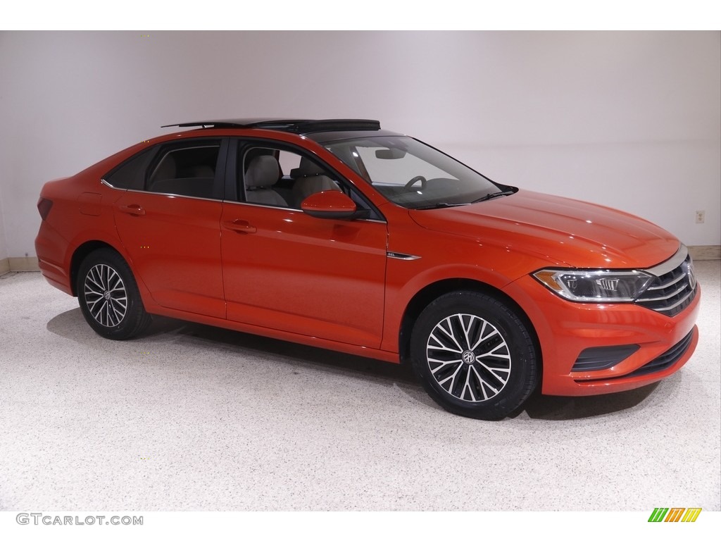 2019 Jetta SEL - Habanero Orange / Storm Gray photo #1