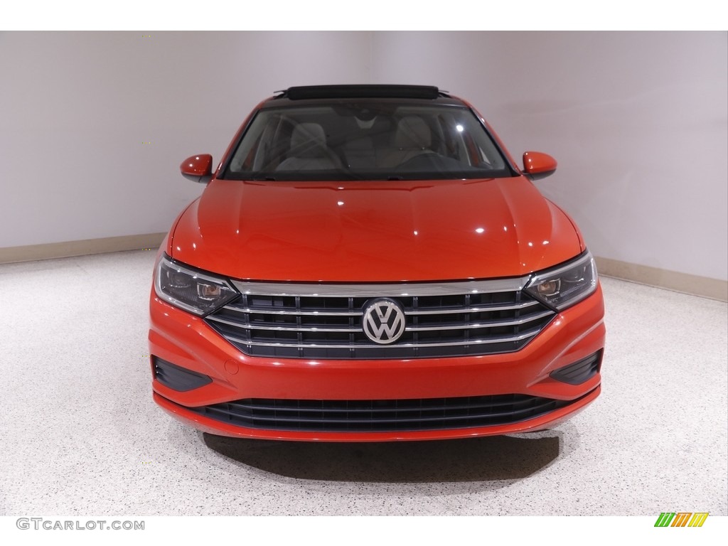 2019 Jetta SEL - Habanero Orange / Storm Gray photo #2