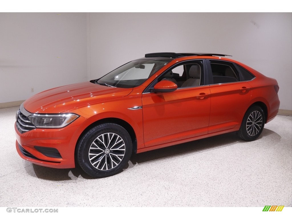 2019 Jetta SEL - Habanero Orange / Storm Gray photo #3