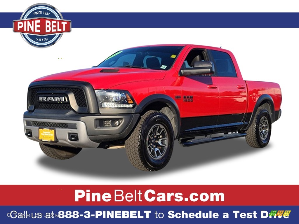 2017 1500 Rebel Crew Cab 4x4 - Flame Red / Black photo #1