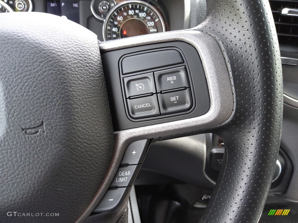 2022 Ram 2500 Tradesman Regular Cab 4x4 Black/Diesel Gray Steering Wheel Photo #143938920