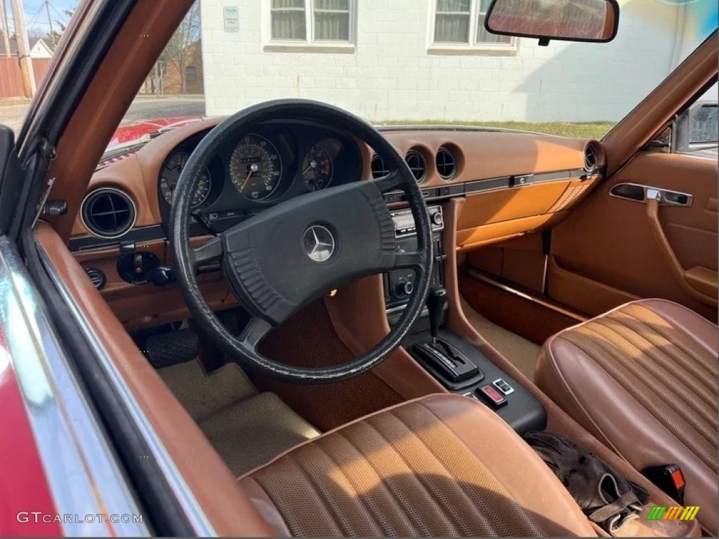Dark Bamboo Interior 1977 Mercedes-Benz SL Class 450 SL roadster Photo #143939436