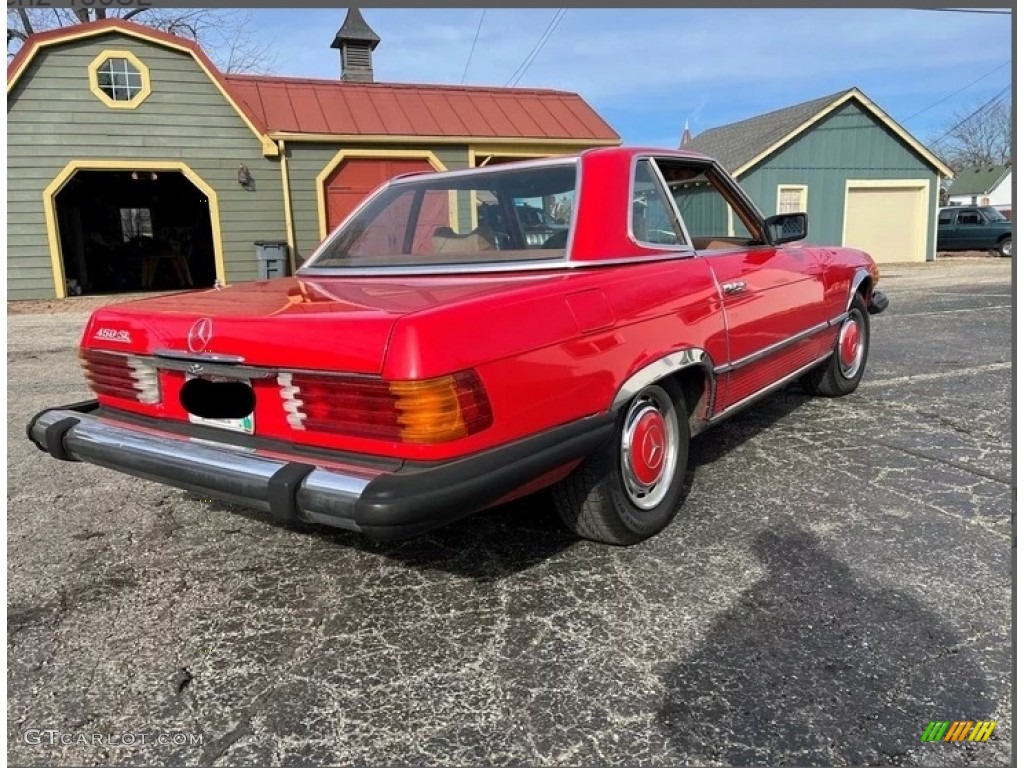 Signal Red 1977 Mercedes-Benz SL Class 450 SL roadster Exterior Photo #143939517