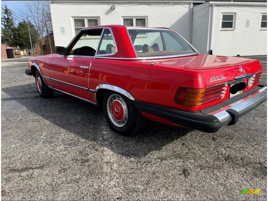 Signal Red 1977 Mercedes-Benz SL Class 450 SL roadster Exterior Photo #143939529