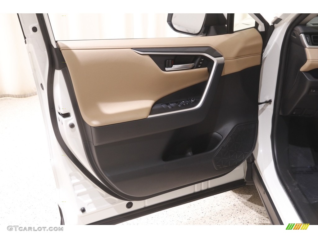 2019 RAV4 Limited AWD - Blizzard White Pearl / Nutmeg photo #4
