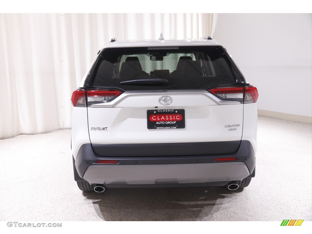 2019 RAV4 Limited AWD - Blizzard White Pearl / Nutmeg photo #18