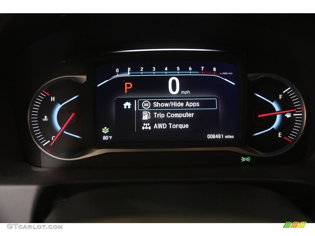2021 Pilot Touring AWD - Deep Scarlet Pearl / Beige photo #8
