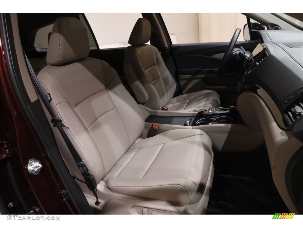 2021 Pilot Touring AWD - Deep Scarlet Pearl / Beige photo #15