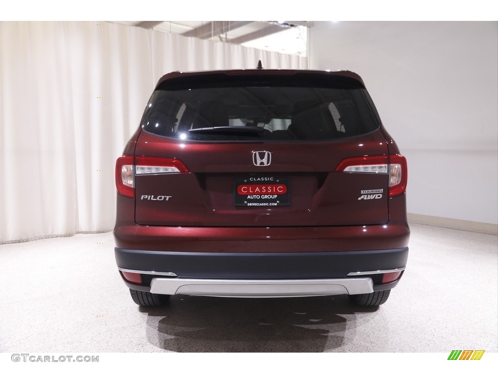 2021 Pilot Touring AWD - Deep Scarlet Pearl / Beige photo #20