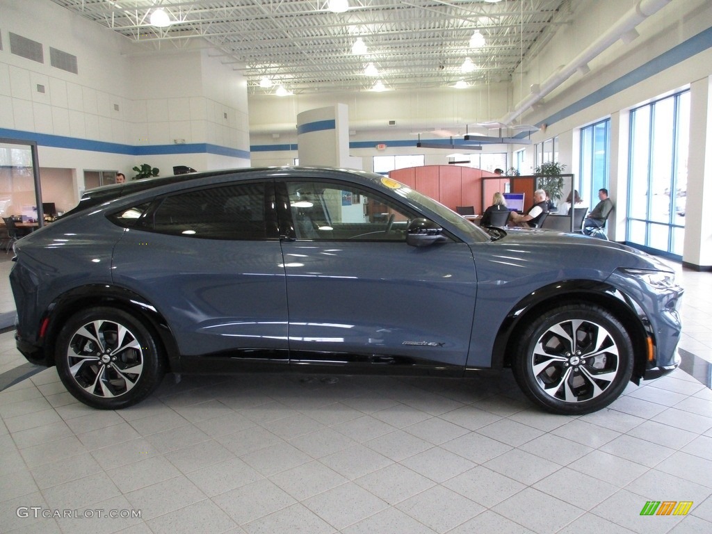 Infinite Blue Metallic 2021 Ford Mustang Mach-E Premium eAWD Exterior Photo #143940637