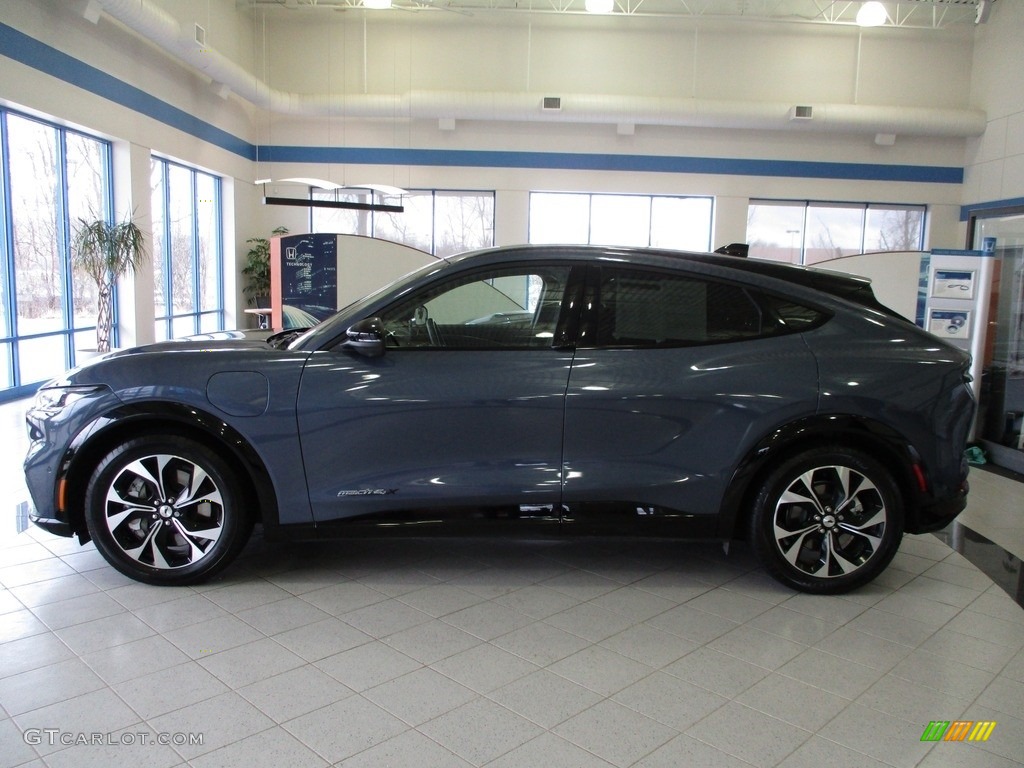 Infinite Blue Metallic 2021 Ford Mustang Mach-E Premium eAWD Exterior Photo #143940752
