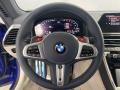 Ivory White/Night Blue Steering Wheel Photo for 2022 BMW M8 #143940875