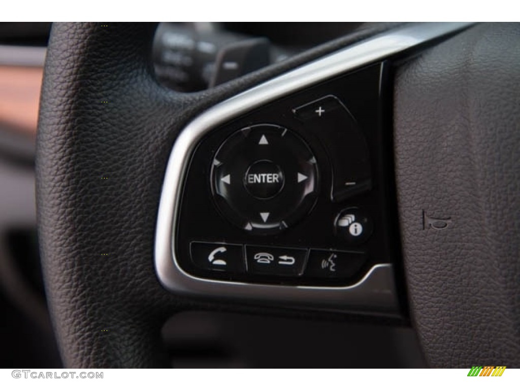 2022 Honda CR-V EX AWD Hybrid Black Steering Wheel Photo #143942041