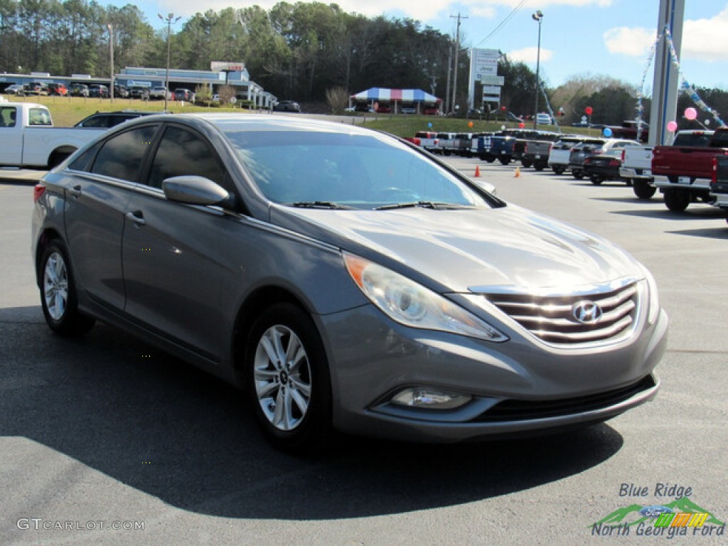2013 Sonata GLS - Harbor Gray Metallic / Gray photo #7