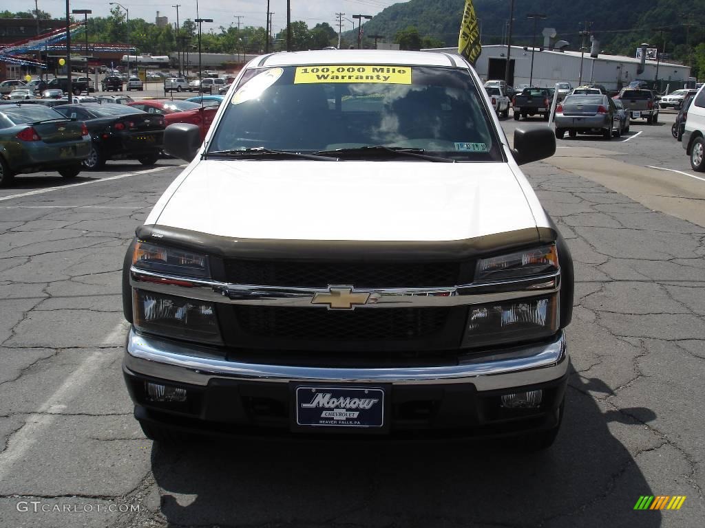 2005 Colorado Z71 Extended Cab 4x4 - Summit White / Sport Pewter photo #17