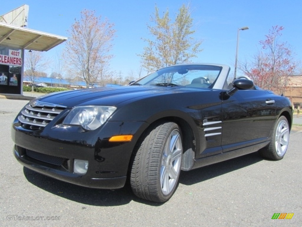 2005 Crossfire Limited Roadster - Black / Dark Slate Grey/Cedar photo #6