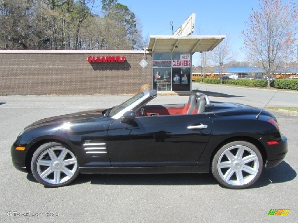 2005 Crossfire Limited Roadster - Black / Dark Slate Grey/Cedar photo #7