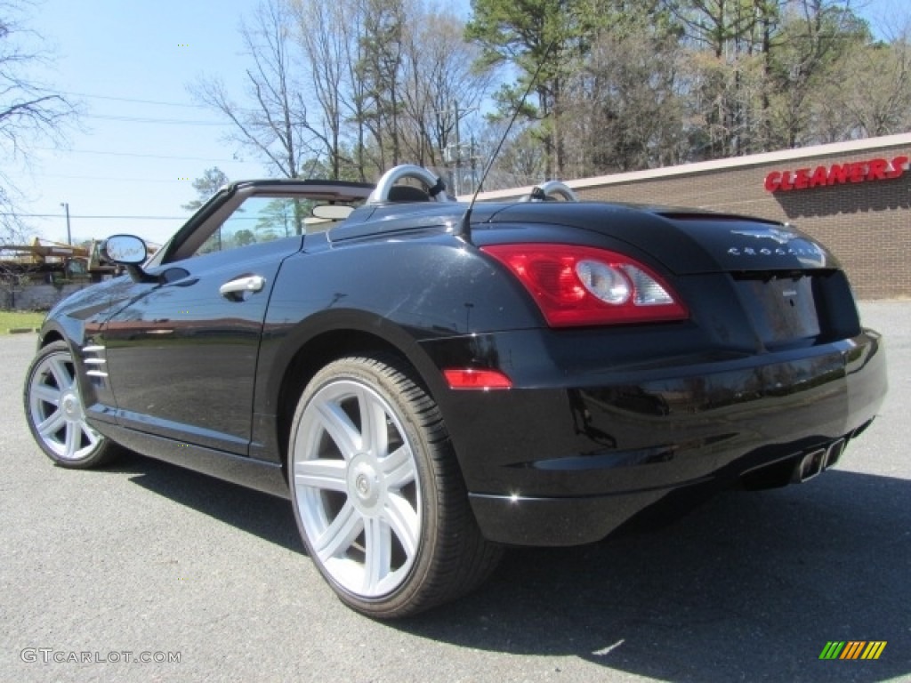 2005 Crossfire Limited Roadster - Black / Dark Slate Grey/Cedar photo #8