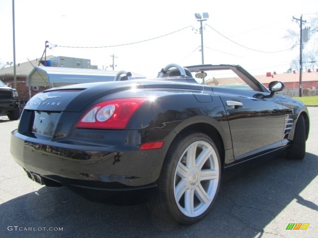 2005 Crossfire Limited Roadster - Black / Dark Slate Grey/Cedar photo #10