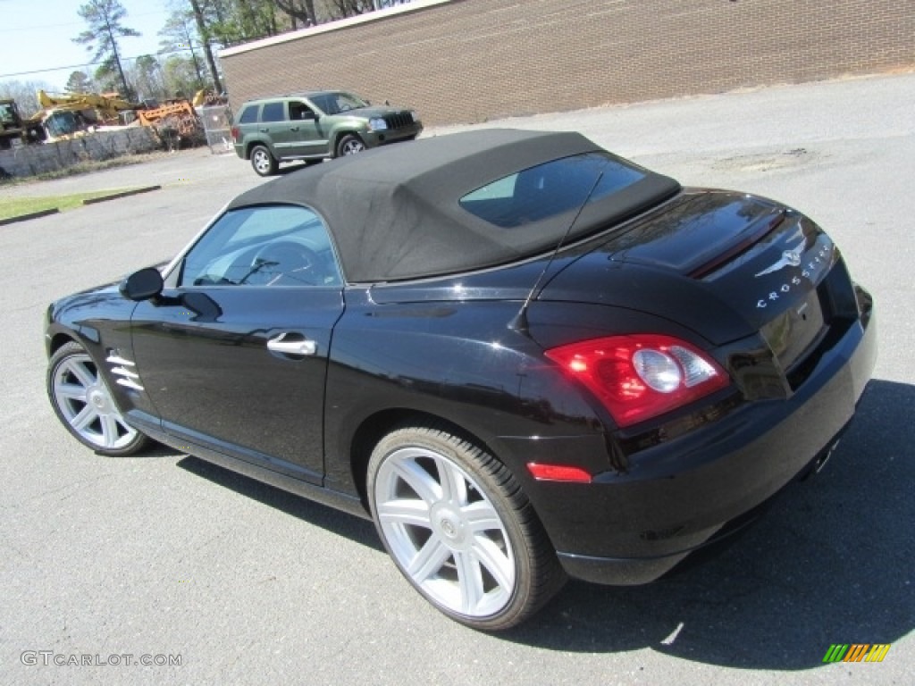 2005 Crossfire Limited Roadster - Black / Dark Slate Grey/Cedar photo #14