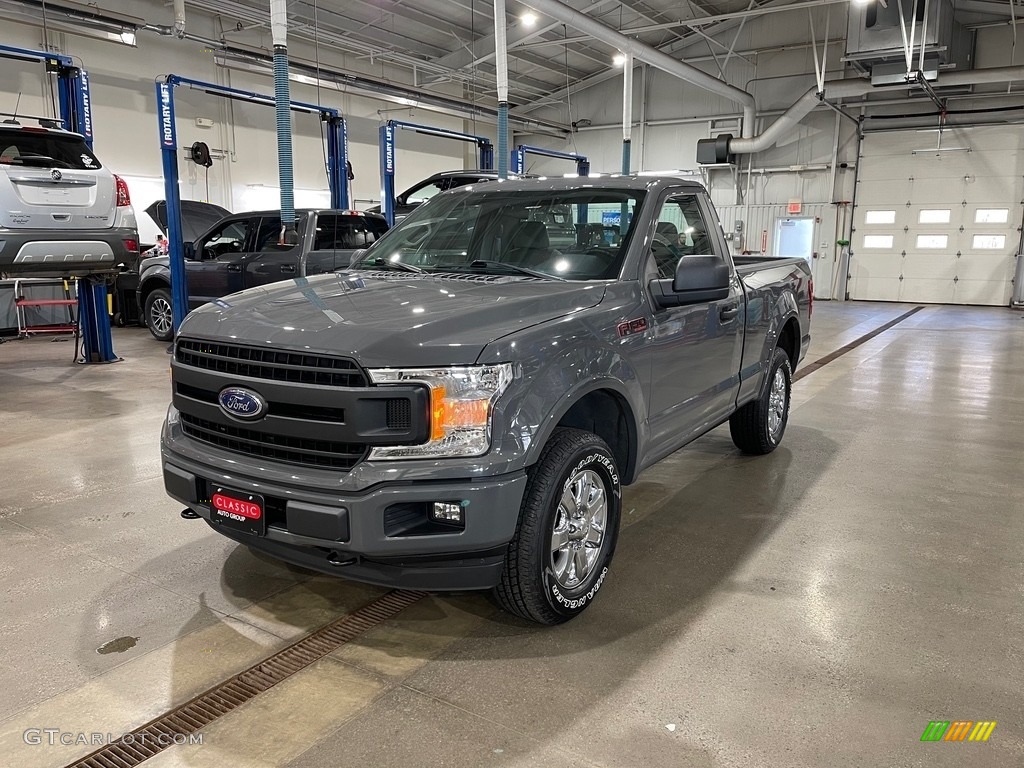 2018 F150 XL Regular Cab 4x4 - Lead Foot / Earth Gray photo #1