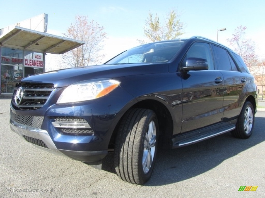 2015 ML 350 4Matic - Lunar Blue Metallic / Almond Beige/Mocha photo #6