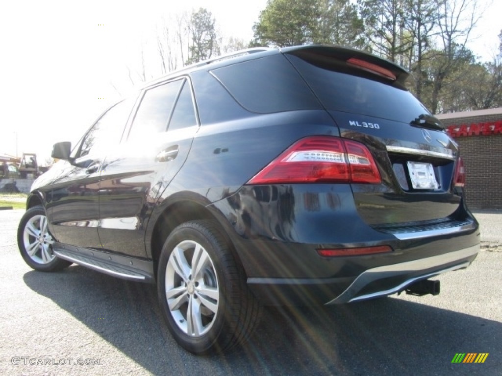 2015 ML 350 4Matic - Lunar Blue Metallic / Almond Beige/Mocha photo #8