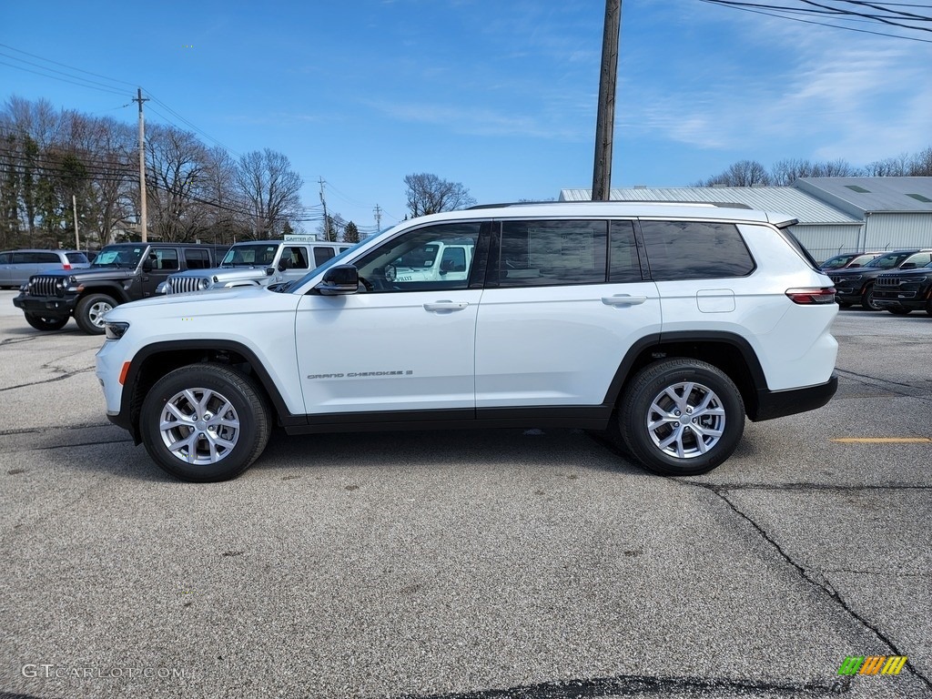 Bright White 2022 Jeep Grand Cherokee L Limited 4x4 Exterior Photo #143945509