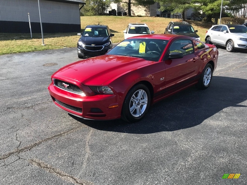 2013 Mustang V6 Coupe - Red Candy Metallic / Charcoal Black photo #2