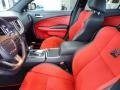 Black/Ruby Red 2021 Dodge Charger Scat Pack Widebody Interior Color