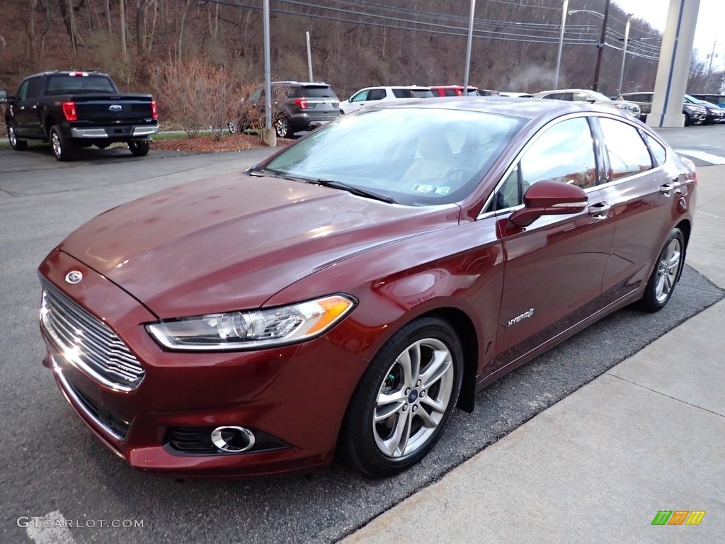 Bronze Fire Metallic 2016 Ford Fusion Hybrid Titanium Exterior Photo #143946907