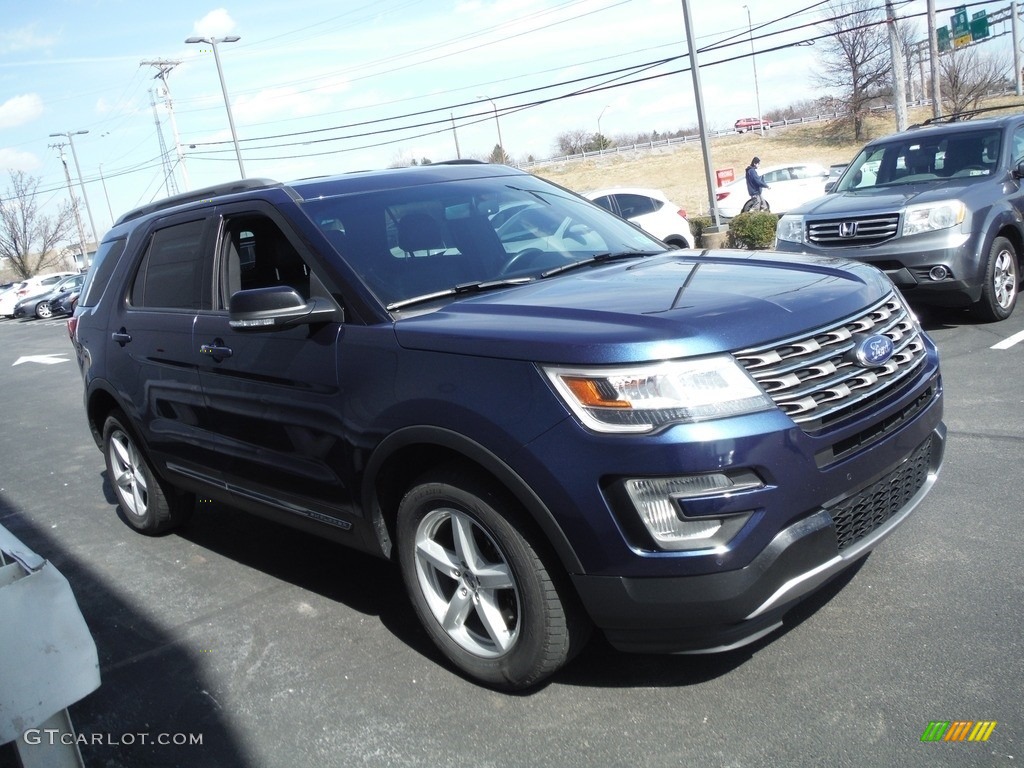 2016 Explorer XLT 4WD - Blue Jeans Metallic / Ebony Black photo #4
