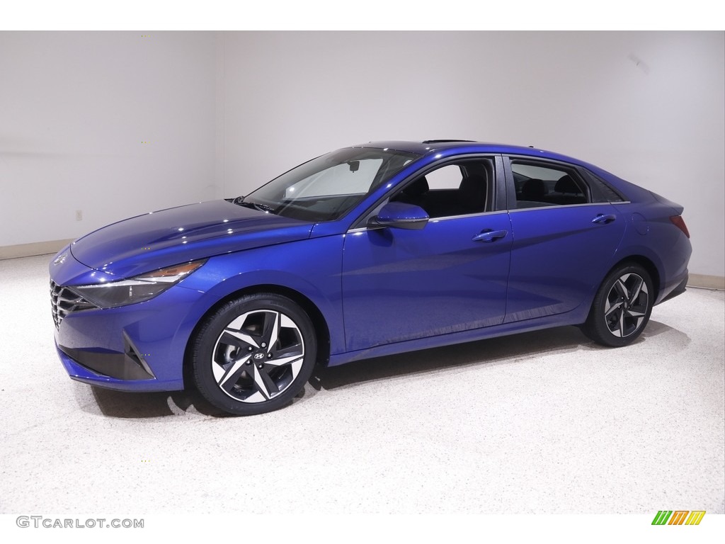 2021 Elantra SEL - Intense Blue / Black photo #3