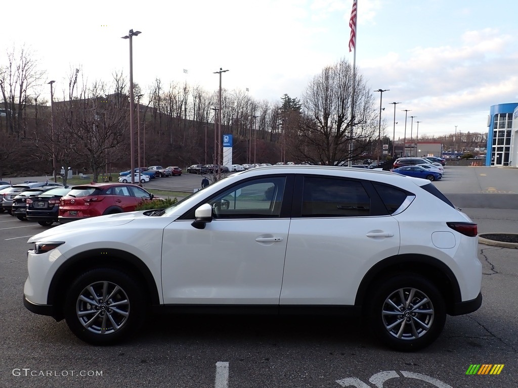 2022 CX-5 S Preferred AWD - Snowflake White Pearl Mica / Black photo #6